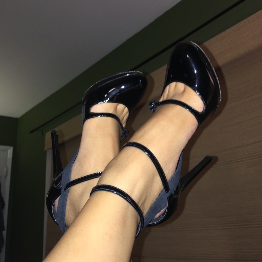 Brian Atwood Strappy patent leather Mary Jane’s